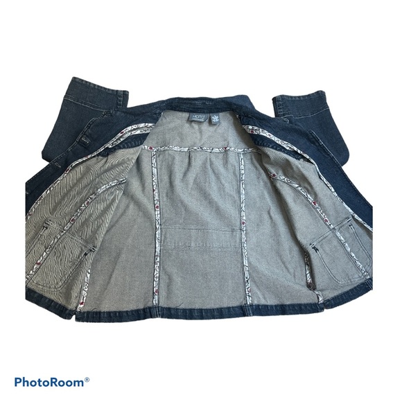 MOTTO YOUR STYLE MANTRA button front denim jacket size Xl - Picture 6 of 7